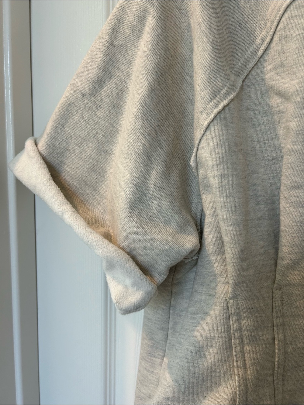 FP Movement Light Gray V-Neck Boxy Pullover - Picture 4 of 5